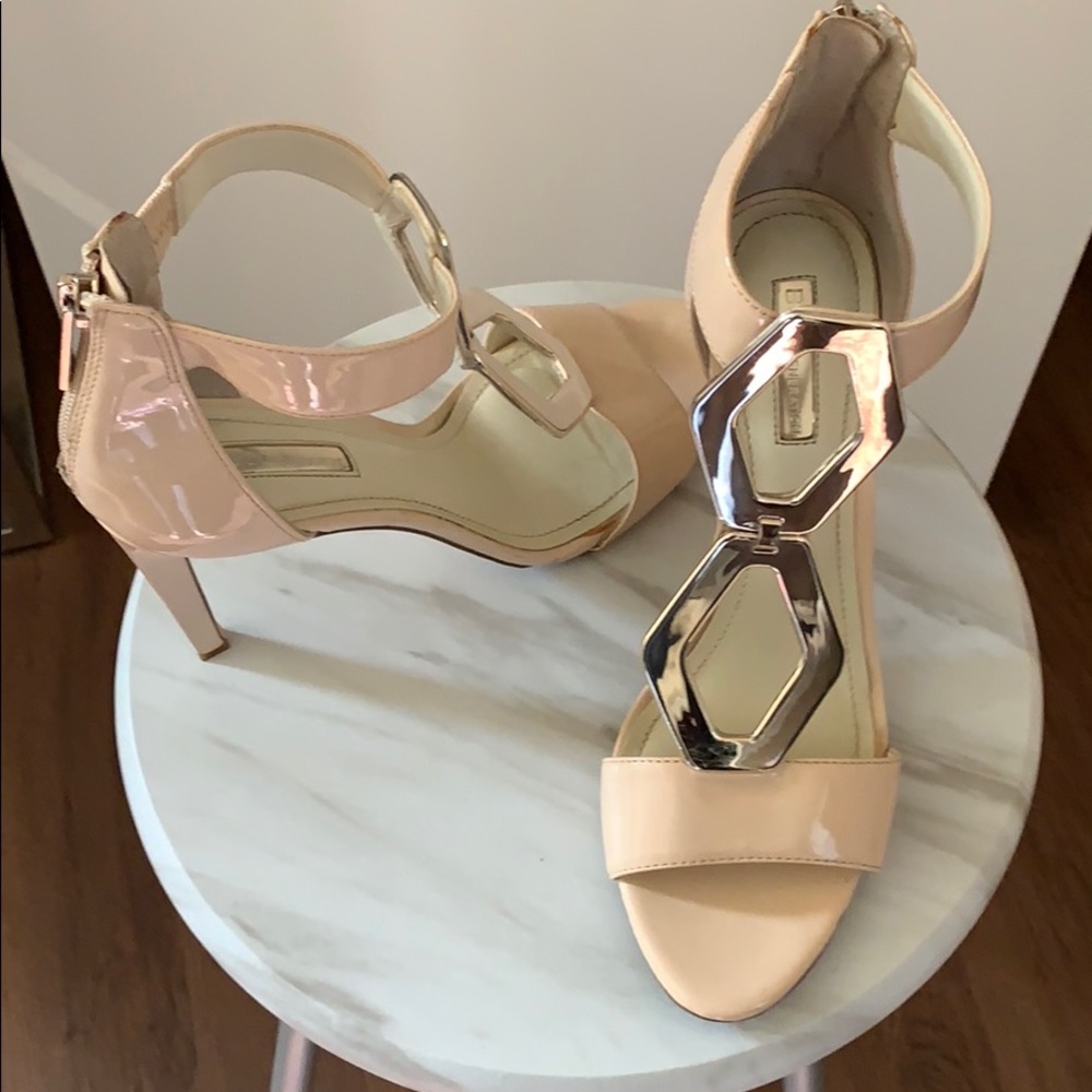 Nude BCBG heels